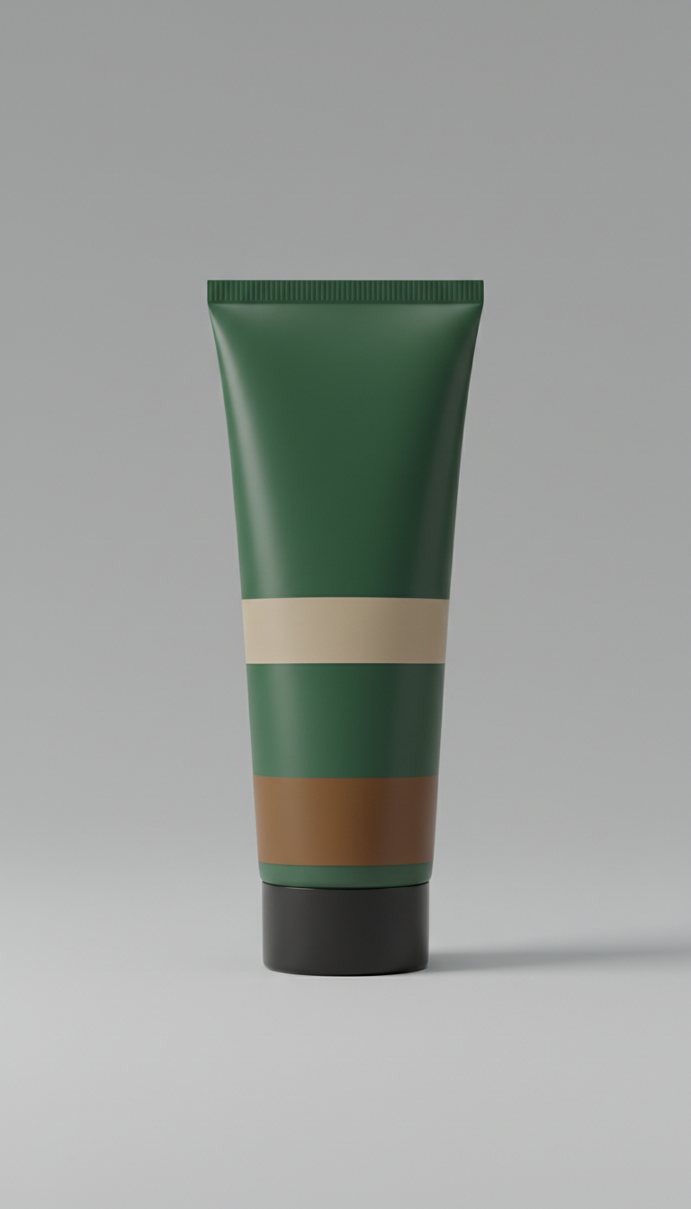 Crema de afeitar botánica en tubo