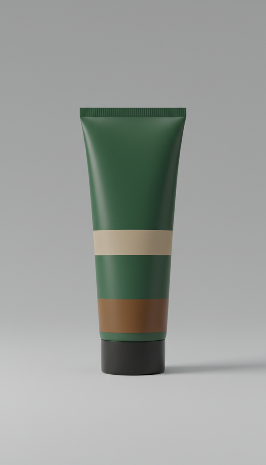 Crema de afeitar botánica en tubo