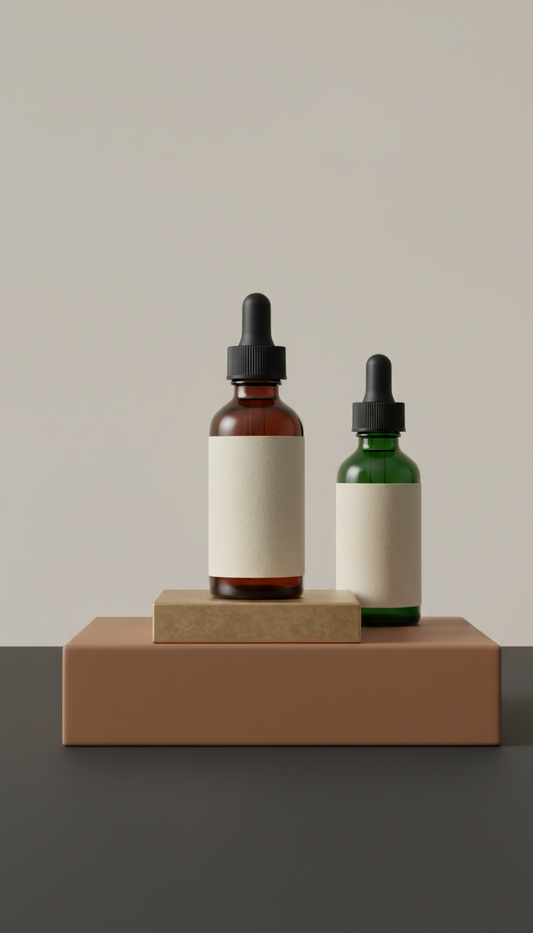 Aceite botánico para barba con gotero