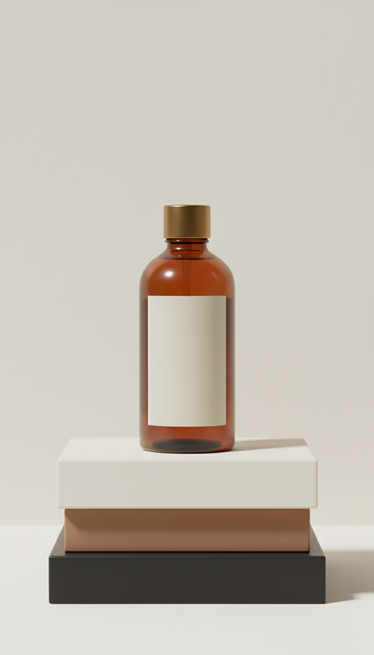 Tónico aftershave revitalizante en botella minimalista